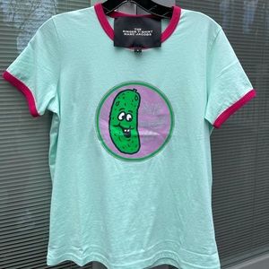 Marc Jacobs The Ringer T-shirt Dill with It Light Green sz.S Nwt $95